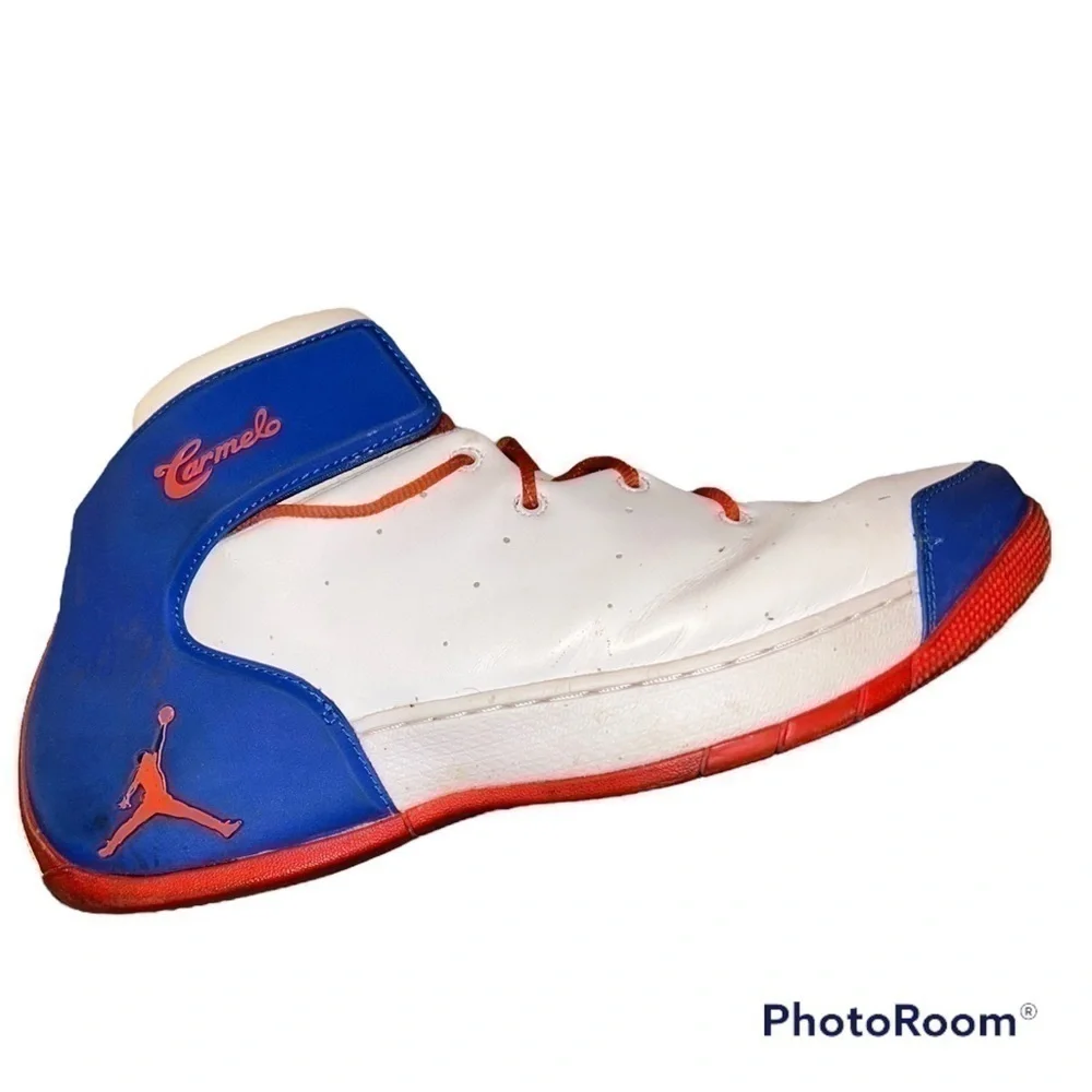 CARMELO Anthony Jordan Melo 1.5 Knicks White Blue Orange